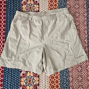 Columbia PFG Clearwater Shores Omni Shades‎ XL 8L Swim Trunks Men Light Grey